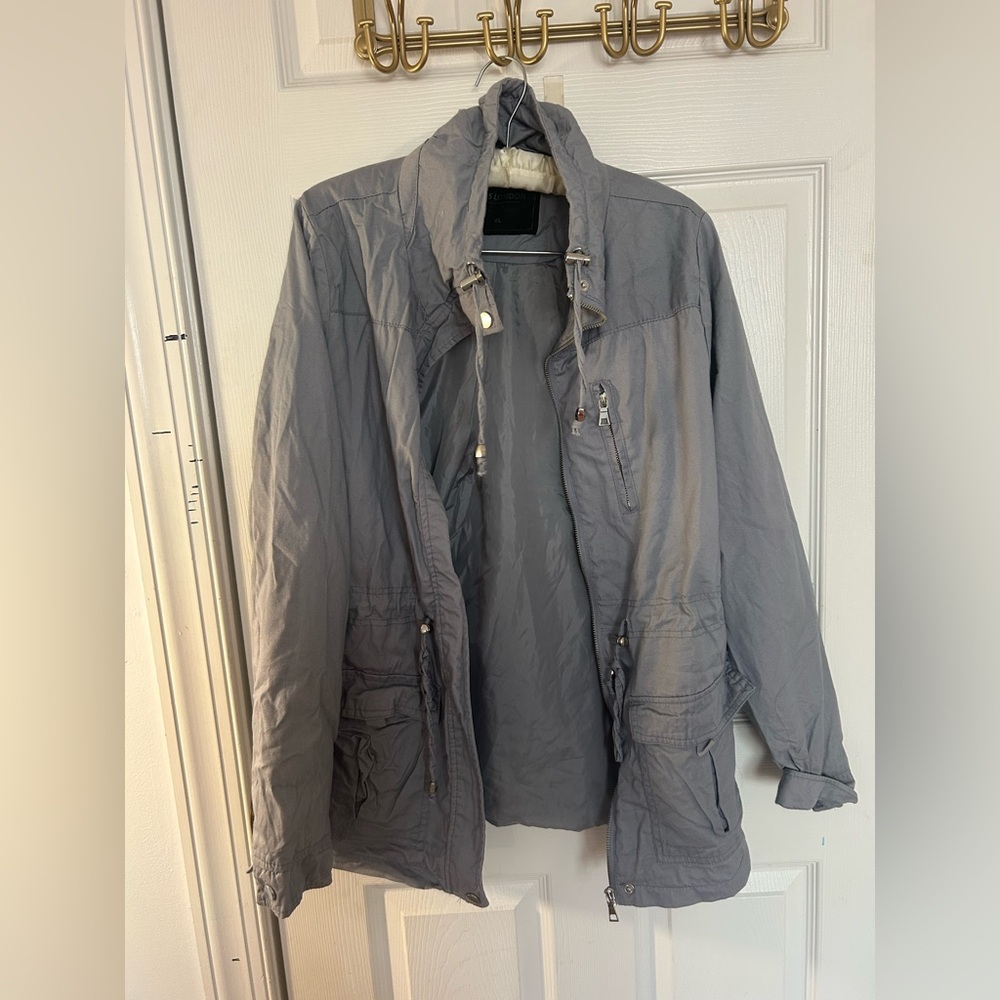 Gray Utility Jacket - Lightweight Outdoor Coat - image 1